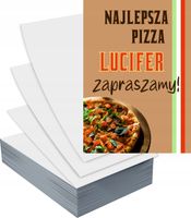 Ulotki A6 1000szt reklamowe firmowe duży wybór różne wzory PIZZA PIZZERIA
