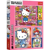 ND01_248021 PUZZLE 2x200 Hello Kitty i przyjaciel