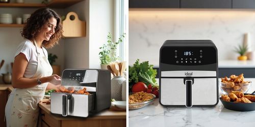 FRYTKOWNICA BEZTŁUSZCZOWA IDEAL AIR FRYER FRYTOWNICA 1800W DUŻA MISA na Arena.pl