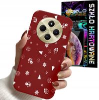 ETUI DO XIAOMI REDMI 14C 4G - ŚWIĄTECZNE WZORY CHOINKA + SZKŁO