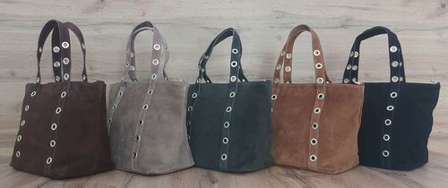 Duży włoski kufer Vera Pelle skórzana pojemna torba A4 Brąz na Arena.pl