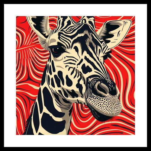Plakat 30x30cm Wzrok Żyrafy na Arena.pl