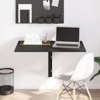 Składany stolik kawowy, czarny, 100x60x56 cm