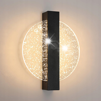 LAMPA ŚCIENNA LED KINKIET CZARNA WEWNĘTRZNA NOWOCZESNA 12W 1500LM