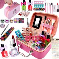 KUFEREK KOSMETYKÓW DO MAKIJAŻU I PAZNOKCI ZESTAW