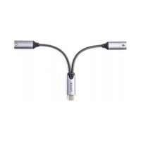 Przejsciówka Unitek Adapter USB-C -2 x USB-C (audio, 18W))