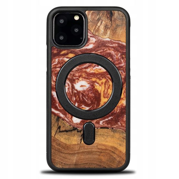 Etui Bewood Unique do iPhone 11 Pro - Planets - Mars z MagSafe zdjęcie 1