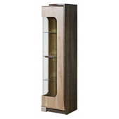 Nowoczesna Witryna Prawa 50 cm Dąb Canyon + Arusha ROMEK DL