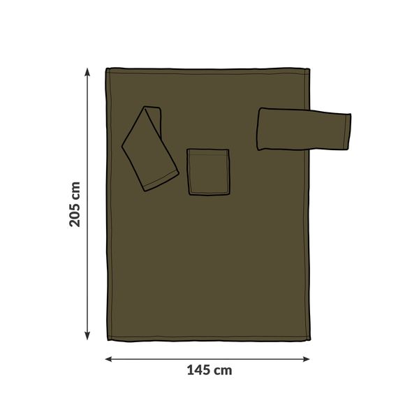 Kocyko-szlafrok - Oliwkowy zdjęcie 4