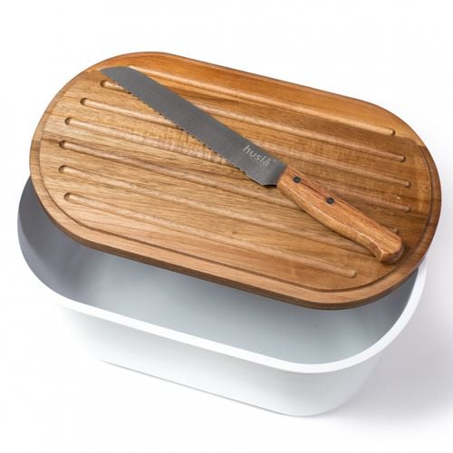 chlebak husla z deską do krojenia i nożem 73940 na Arena.pl