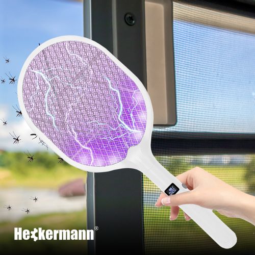 Elektryczna Packa Na Owady Heckermann Wd-957 Biała na Arena.pl