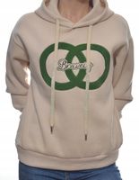 Damska bluza dresowa z kapturem uni beż