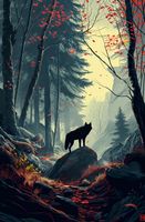 Plakat 53x81cm Leśne Echa