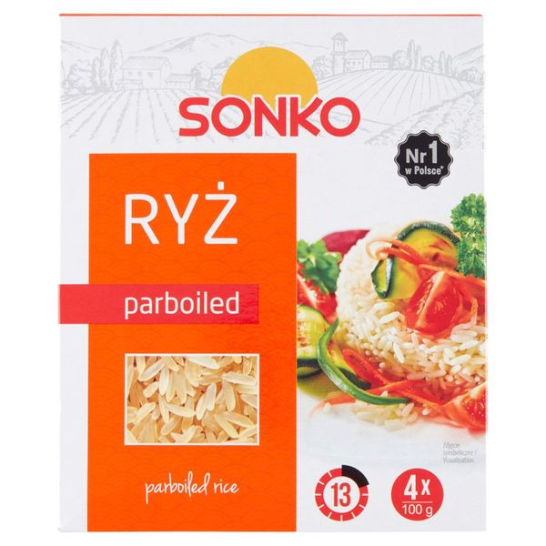 Sonko Ryż parboiled 400 g (4 x 100 g) zdjęcie 1