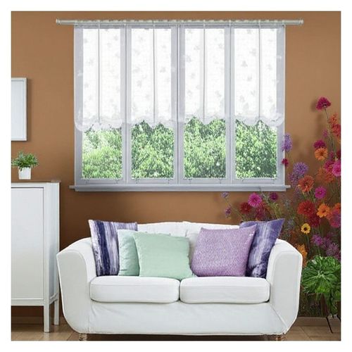 Firanka Białe Motylki wysokość 90 cm DomoweTekstylia | WN66BM 090 na Arena.pl