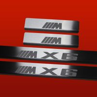 Listwa progowa BMW X6 E71 M X6 Stal nierdzewna 304 mat 4szt