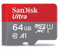 KARTA PAMIĘCI SanDisk ULTRA microSD SDXC 64GB 140mb/s A1 C10 U1 do telefonu