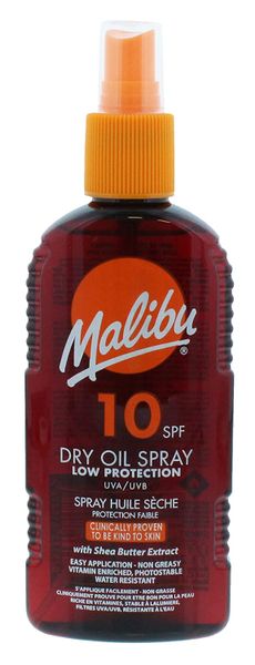 Malibu SPF10 Olejek Brązujący W Sprayu 200ml + Żel Po Opalaniu 100ml zdjęcie 2
