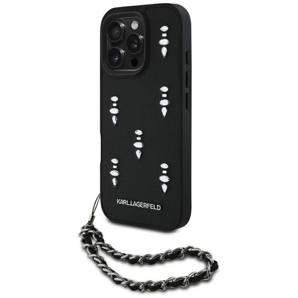 Etui Karl Lagerfeld do iPhone 16 Pro, Czarny zdjęcie 1