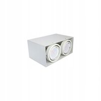 2X Lampa Sufitowa Blocco Biały 2x7W GU10 Led