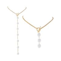 naszyjnik tył/przód z płaskimi agatami (c24/kor/314au)