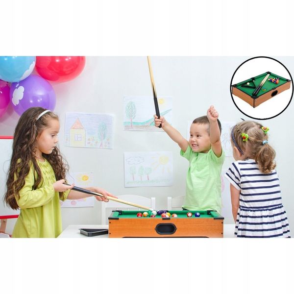 MINI STÓŁ BILARDOWY POOL BILARD + AKCESORIA zdjęcie 9