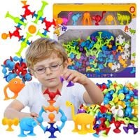 KLOCKI KONSTRUKCYJNE EDUKACYJNE PRZYSSAWKI 96 el