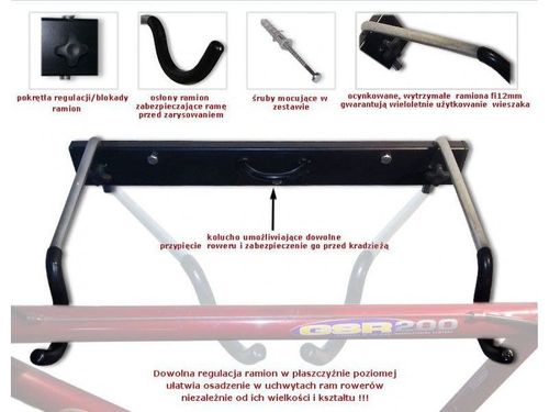 Wieszak na rower Space 65 na Arena.pl