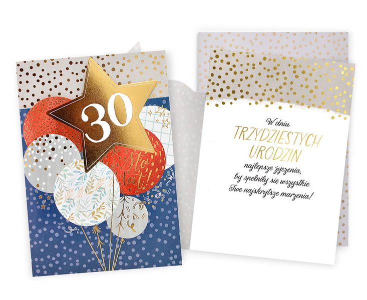 Karnet 30 Urodziny - Sto Lat zdjęcie 1