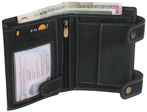 portfel męski skórzany 2901-bic black na Arena.pl