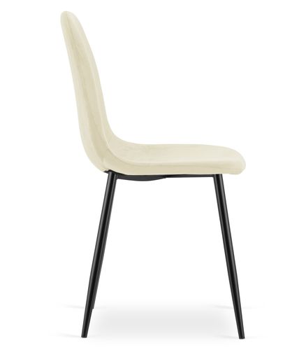 Krzesło COMO - beż aksamit x 1 na Arena.pl