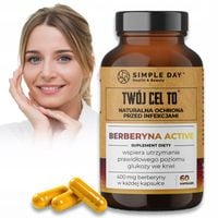 BERBERYNA 400mg ODCHUDZANIE METABOLIZM CUKRZYCA POZIOM CUKRU 60 dni PORCJI