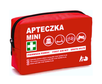 Apteczka mini z rzepem LUKSELL Mini czerwona DIN 13167