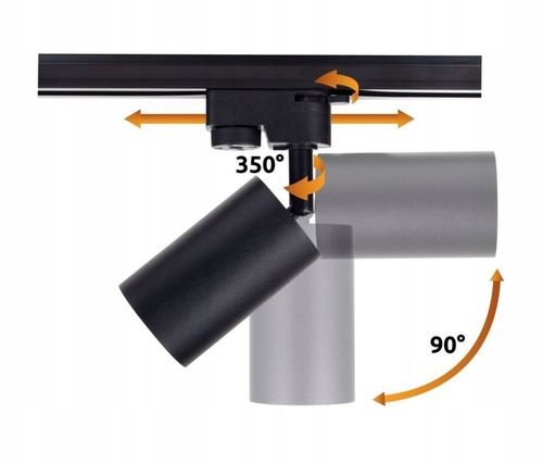 Zestaw Szynoprzewód Szyna 2m + 4x Lampa GU10 LED Oświetlenie szynowe na Arena.pl