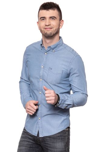 WRANGLER LS 1PKT BUTTON DOWN MID INDIGO W5883OU8E L na Arena.pl