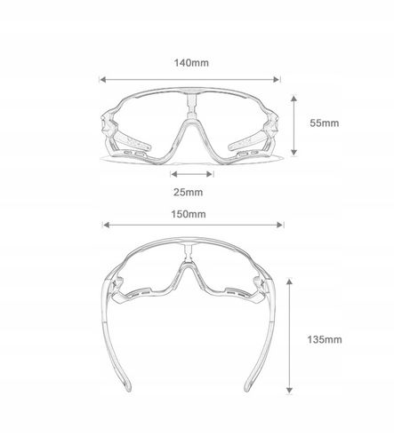Okulary Rowerowe Polaryzacyjne Sportowe K7 na Rower 5 Szkieł Wymienne Szkła na Arena.pl