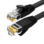 płaski kabel sieciowy patchcord lan rj45 ethernet cat. 6 5m czarny