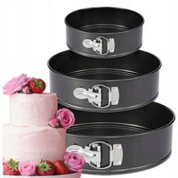 TORTOWNICA OKRĄGŁA 24cm 26cm 28cm FORMA BLACHA DO PIECZENIA CIAST TORTÓW