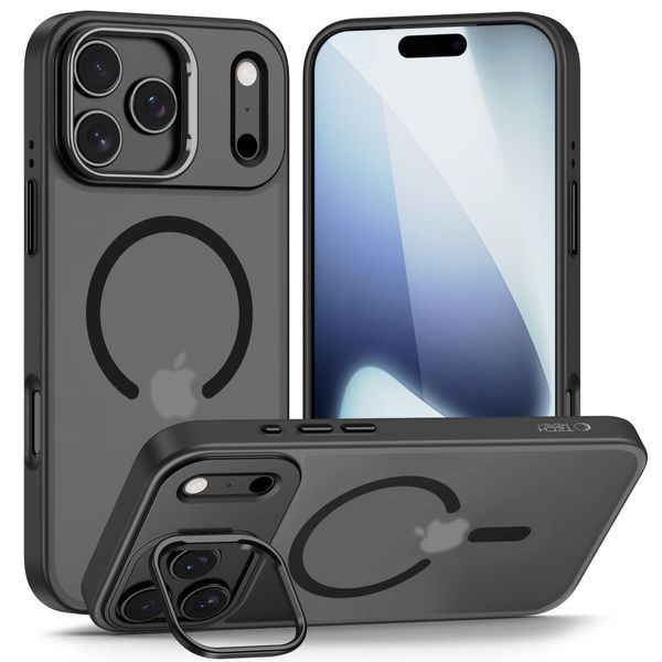 Etui TECH-PROTECT Magstand do iPhone 17 Pro Czarne zdjęcie 1