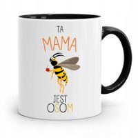 Kubek Czarny Prezent Dla Mamy Ta Mama Jest Osom Z Nadrukiem Ze Zdjęciem