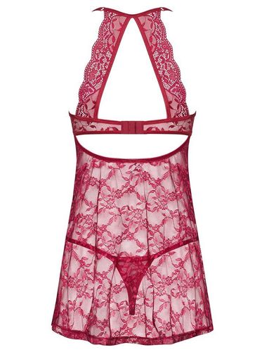 Czerwona, Koronkowa Babydoll i Stringi - Obsessive Ivetta S/M na Arena.pl
