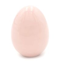 Jajko jajeczko Wielkanocne ceramiczne figurka do stroika 4 cm RÓŻOWE