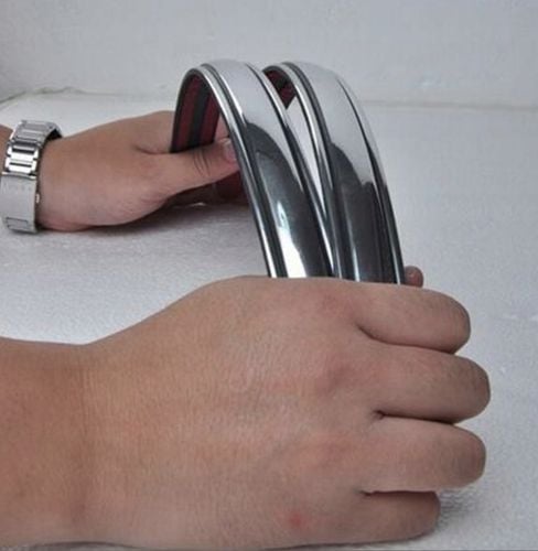 Ford B-MAX MPV 12-17 - Listwy Odbojniki / Ochraniacz Zderzaka - CHROM na Arena.pl