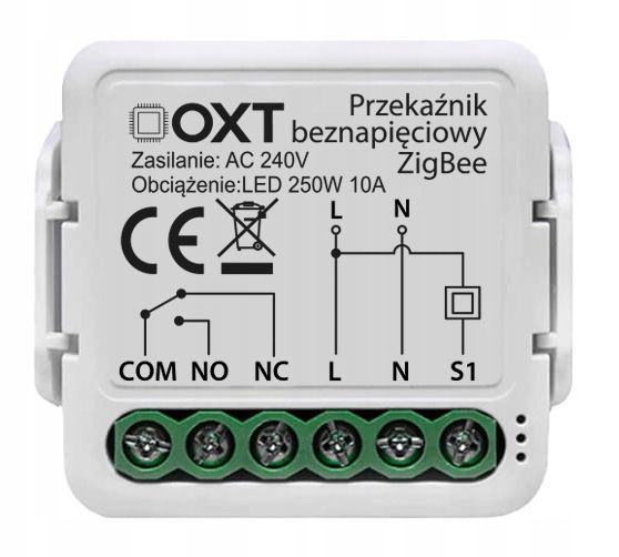 OXT Mini Przekaźnik beznapięciowy ZigBee TUYA zdjęcie 1