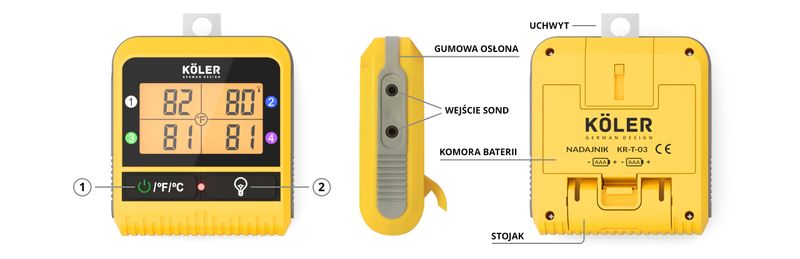 KOLER Termometr do mięsa do grilla z sondą zdjęcie 7