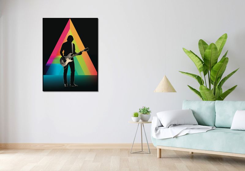 Plakat 75x100cm Pryzmat przez Gitarę zdjęcie 4