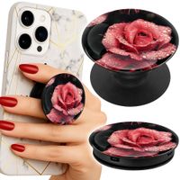 Uchwyt do telefonu Popsocket na palce/stojak PIĘKNE RÓŻOWE RÓŻE KWIECISTE
