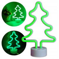 Ozdoba świąteczna CHOINKA Neon LED lampka nocna do restauracji na prezent