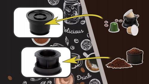 PRZENOŚNY MINI EKSPRES DO KAWY MIELONEJ KAPSUŁKI PODGRZEWA WODĘ 19 BAR 100W na Arena.pl