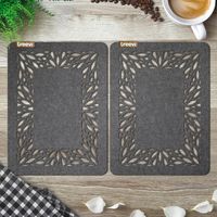 2 SZT GRUBA PODKŁADKA Z FILCU POD TALERZ 40x30 CM